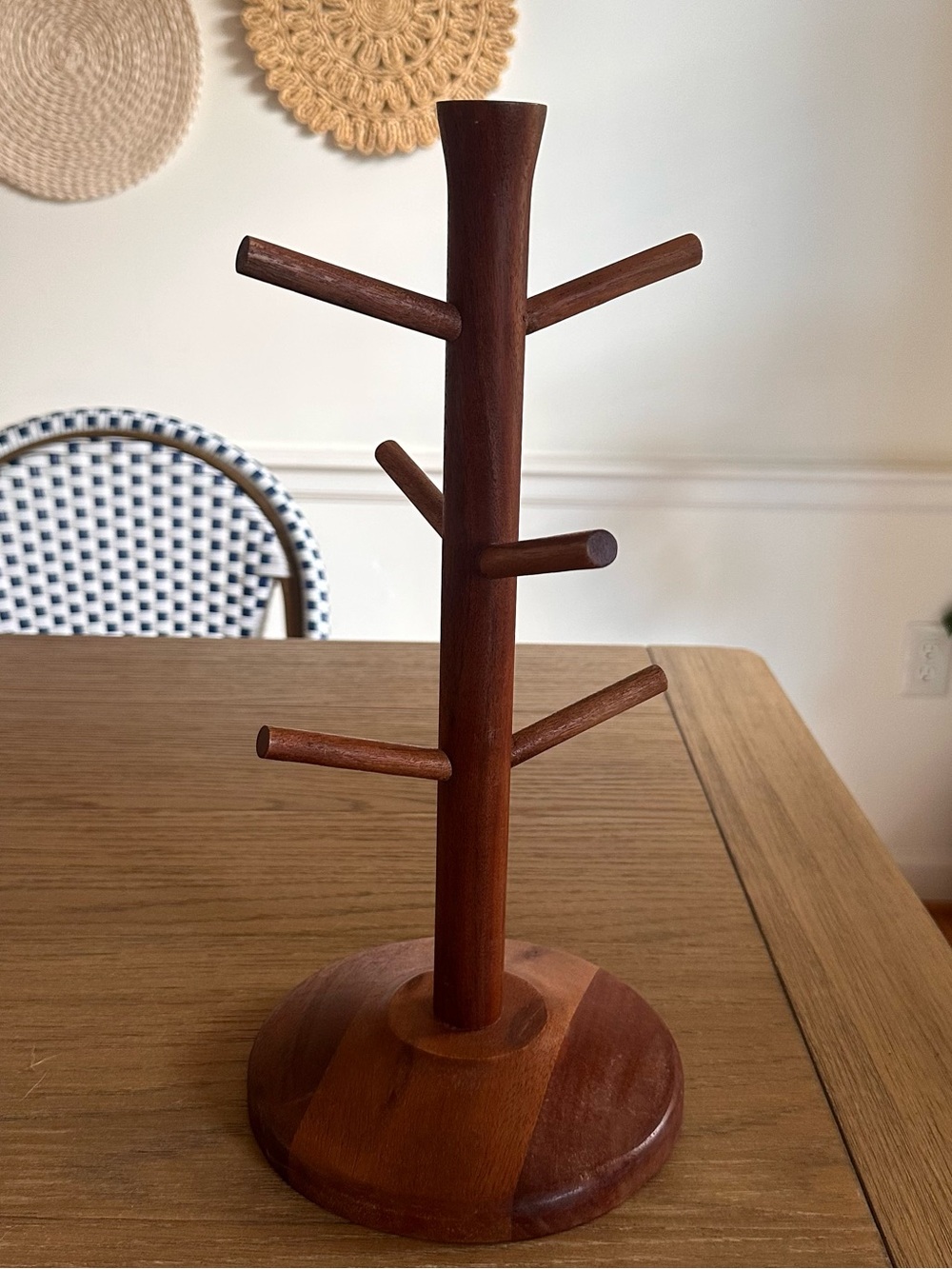 Hearth & Hand Magnolia Wood Mug Tree Coffee Cup Holder Countertop Stand